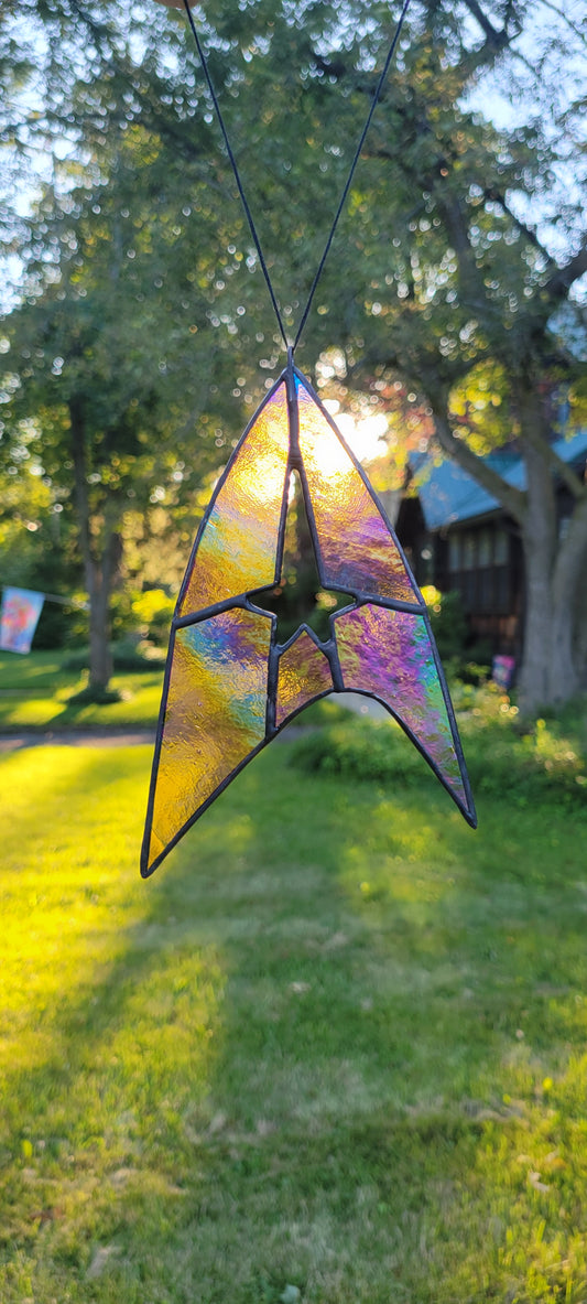 Command/Tactical Gold Federation Insignia Stained Glass