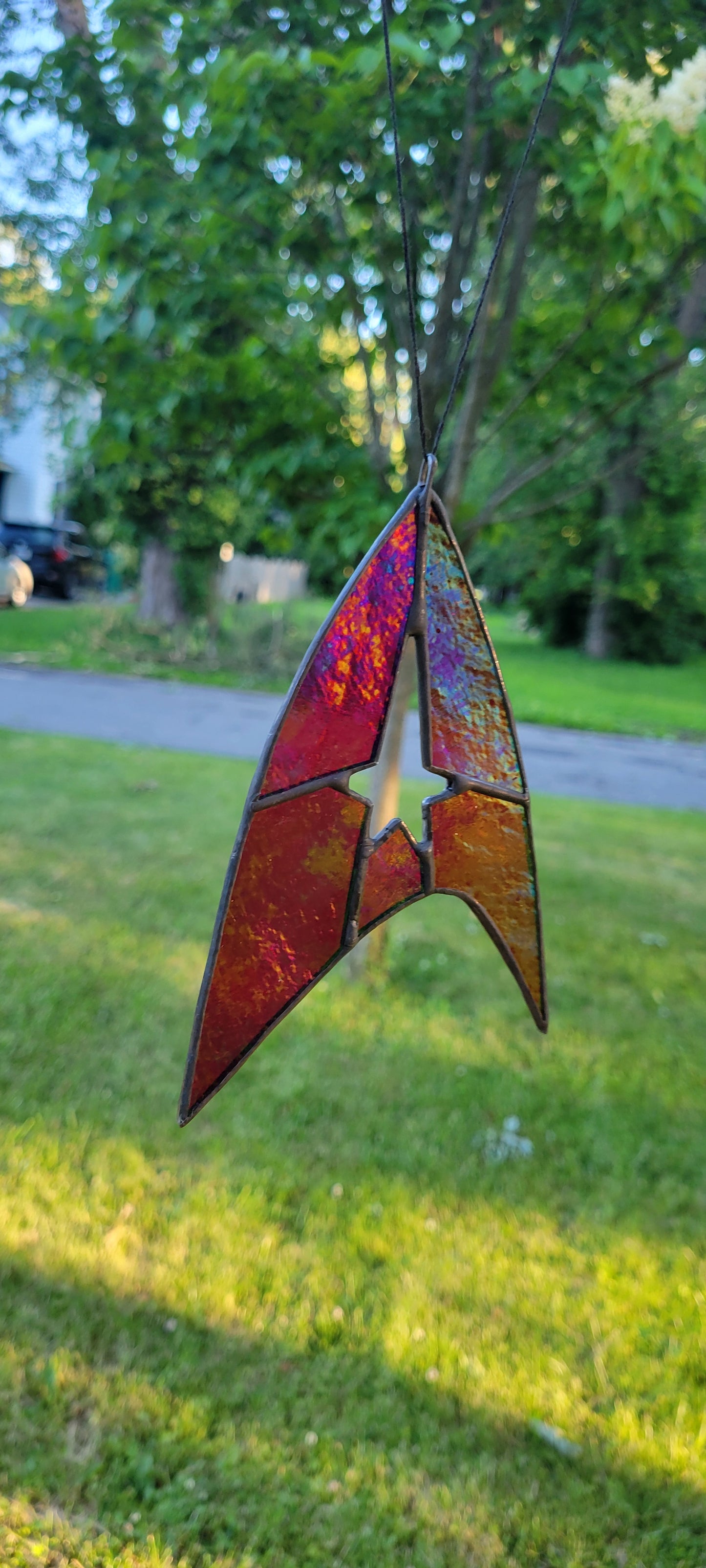 Engineering/Command Red Federation Insignia Stained Glass