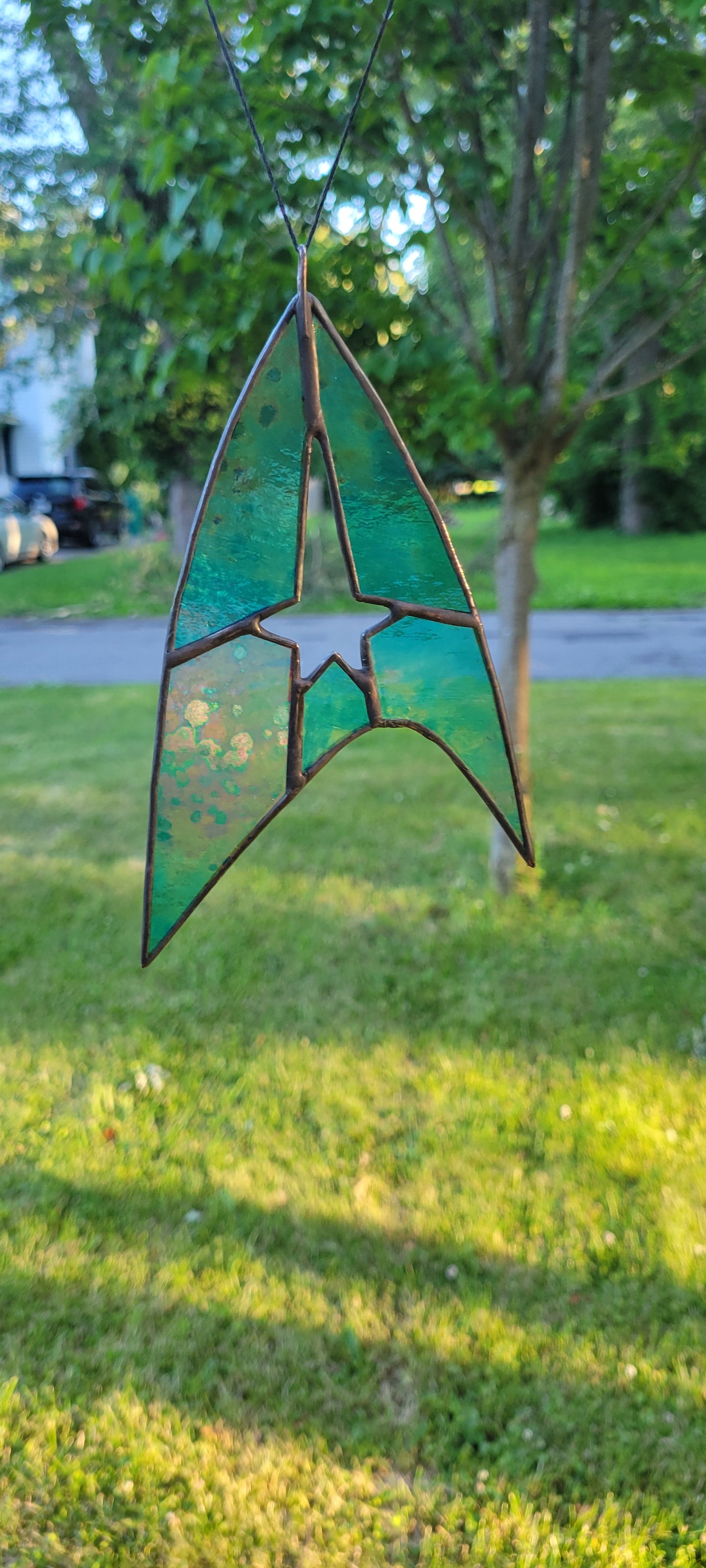 Science Blue Federation Insignia Stained Glass